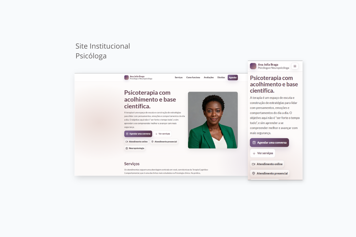 Projeto Psicologa Ana Freitas - Versão Premium